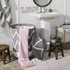 Panier à linge - HAC6004 - Gris/Blanc