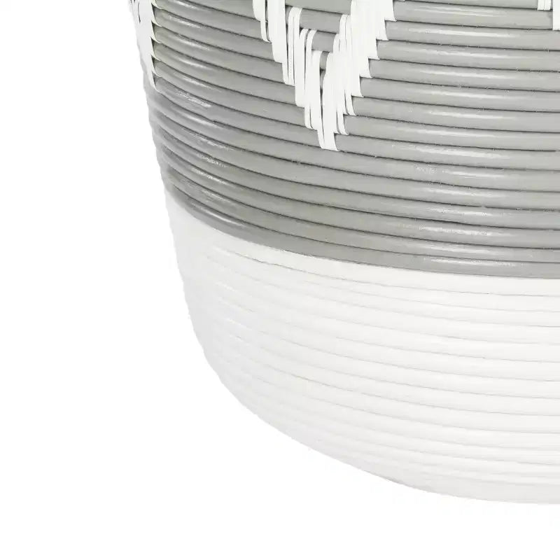 Panier à linge - HAC6004 - Gris/Blanc