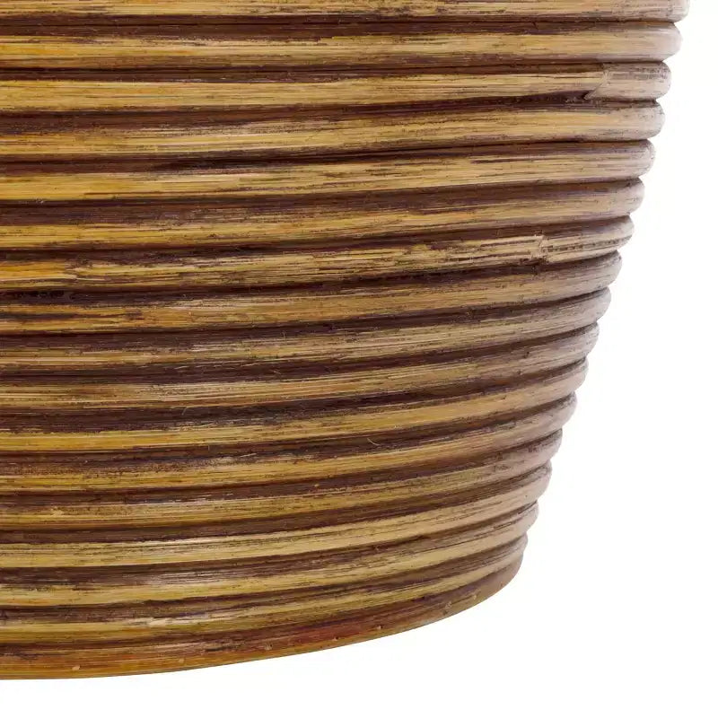 Panier à linge - HAC6503 - Blanc/Brun Miel lavé