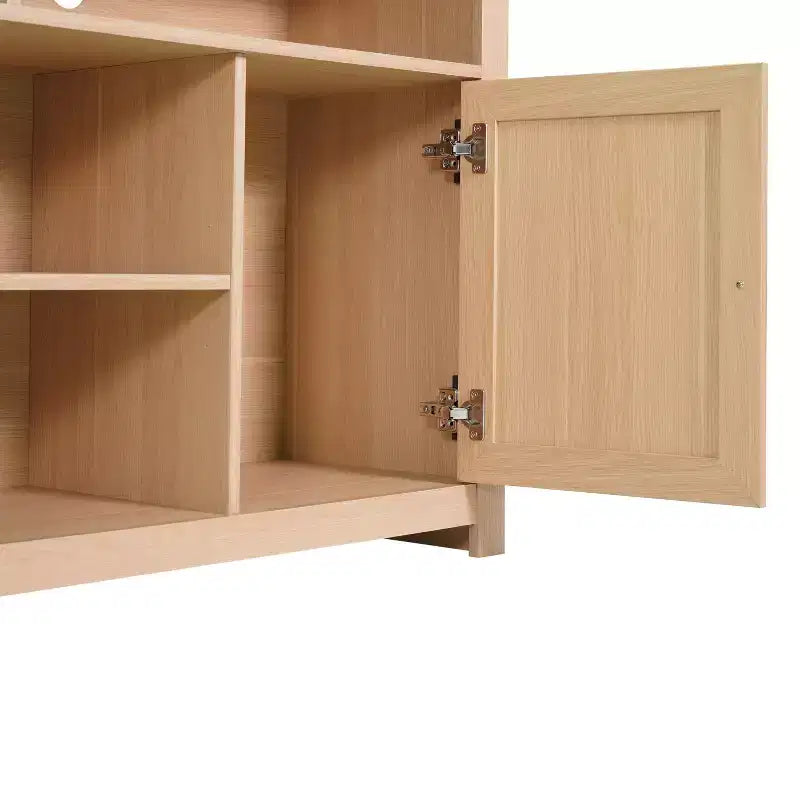 Meuble TV buffet 4 portes de style moderne du milieu du siècle de 58 po – Convient aux téléviseurs jusqu'à 65 po