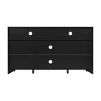 Meuble TV buffet 4 portes de style moderne du milieu du siècle de 58 po – Convient aux téléviseurs jusqu'à 65 po