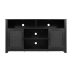 Meuble TV buffet 4 portes de style moderne du milieu du siècle de 58 po – Convient aux téléviseurs jusqu'à 65 po