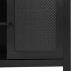 Meuble TV buffet 4 portes de style moderne du milieu du siècle de 58 po – Convient aux téléviseurs jusqu'à 65 po