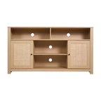 Meuble TV buffet 4 portes de style moderne du milieu du siècle de 58 po – Convient aux téléviseurs jusqu'à 65 po