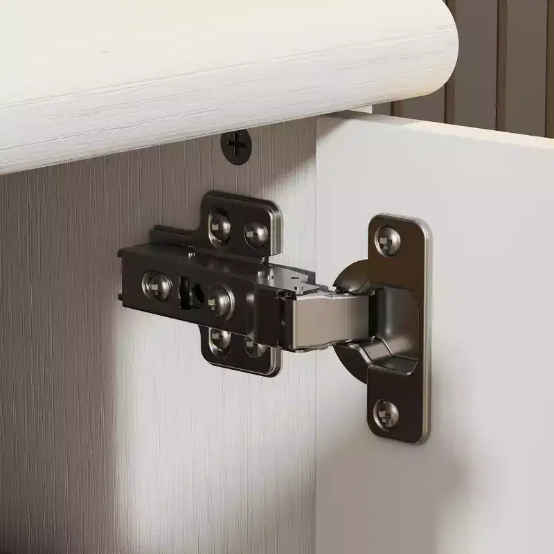 Meuble TV Console Média Blanc Minimaliste – Multi-Compartiments, Lignes Épurées, Construction Robuste