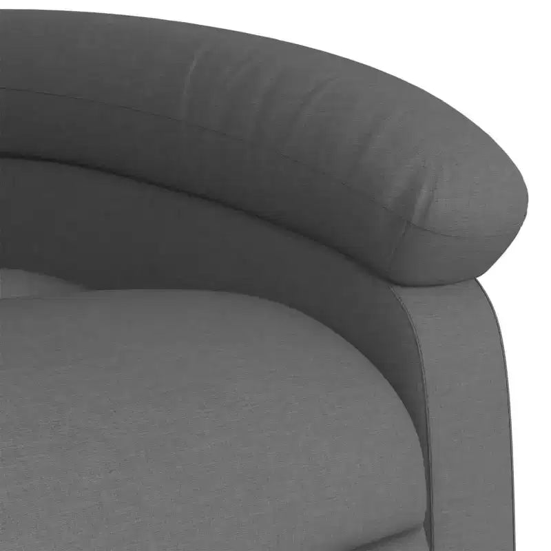 Fauteuil Inclinable de Massage en Tissu Bordeaux – 6 Points de Vibration, Inclinaison Manuelle, Pochette Latérale