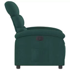 Fauteuil relax électrique pour personnes âgées – Fauteuil inclinable en tissu réglable, vert foncé, inclinaison motorisée