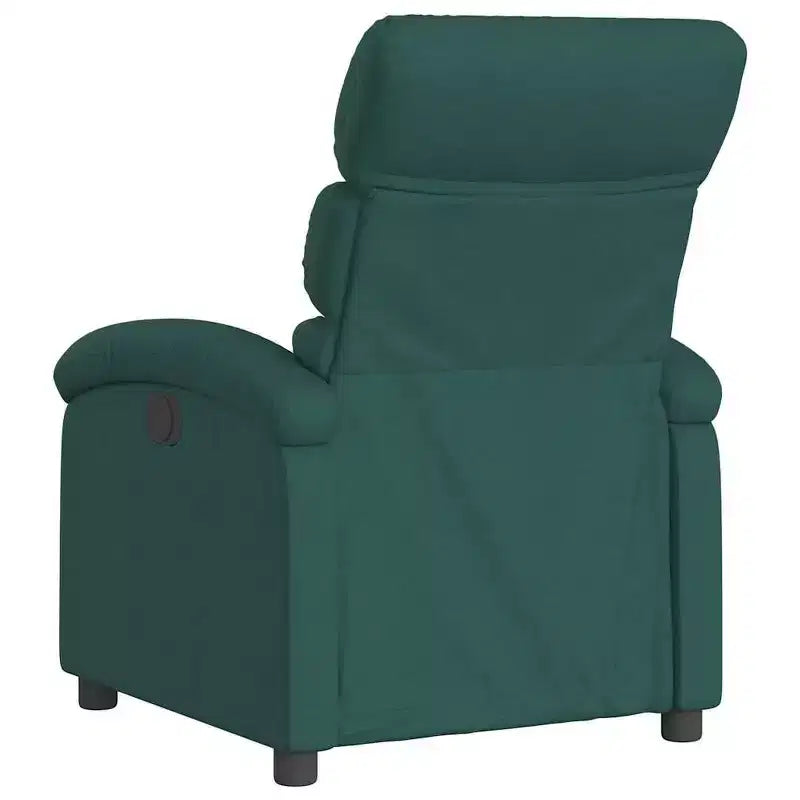 Fauteuil relax électrique pour personnes âgées – Fauteuil inclinable en tissu réglable, vert foncé, inclinaison motorisée