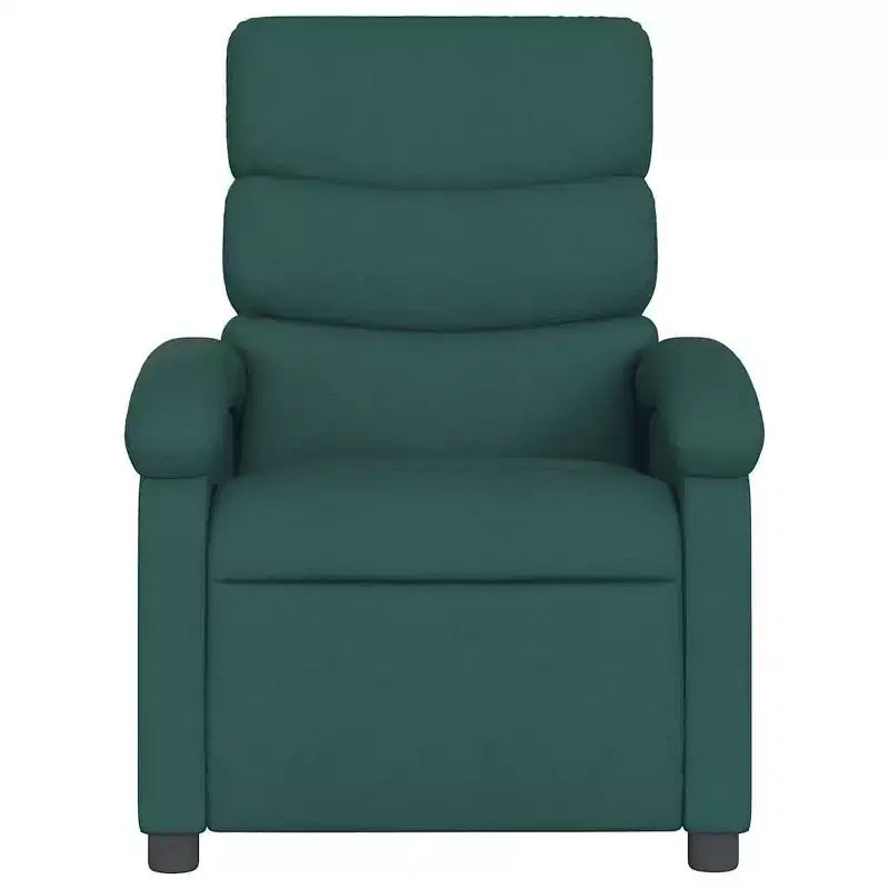 Fauteuil relax électrique pour personnes âgées – Fauteuil inclinable en tissu réglable, vert foncé, inclinaison motorisée