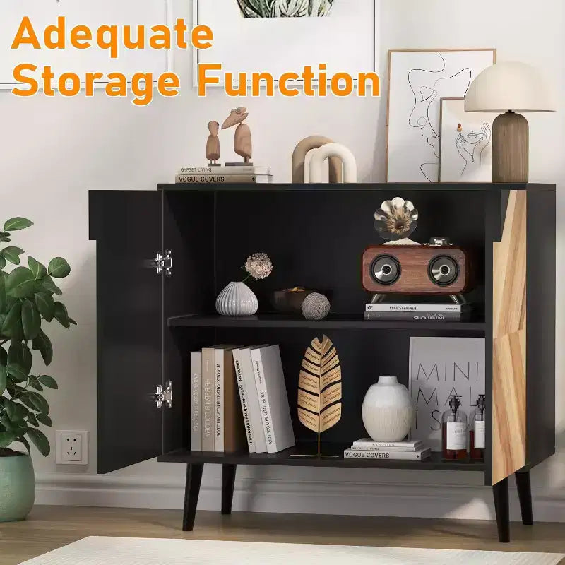 Armoire de rangement 80 cm avec étagères et portes – Organisateur polyvalent pour la maison