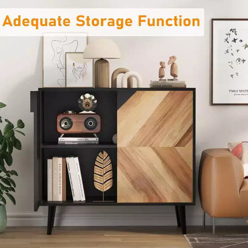Armoire de rangement 80 cm avec étagères et portes – Organisateur polyvalent pour la maison