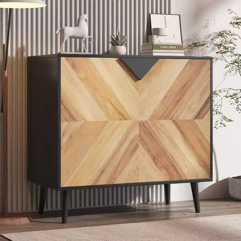 Armoire de rangement 80 cm avec étagères et portes – Organisateur polyvalent pour la maison