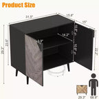 Armoire de rangement 80 cm avec étagères et portes – Organisateur polyvalent pour la maison