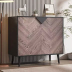 Armoire de rangement 80 cm avec étagères et portes – Organisateur polyvalent pour la maison
