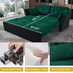 Canapé-lit convertible moderne en chenille, 188 cm, taille Queen – Multifonctionnel