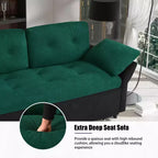 Canapé-lit convertible moderne en chenille, 188 cm, taille Queen – Multifonctionnel
