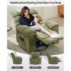 Fauteuil inclinable pivotant et coulissant – Rotation à 360°, bascule à 30°, inclinaison à 135°, chenille et châssis en acier