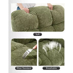Fauteuil inclinable pivotant et coulissant – Rotation à 360°, bascule à 30°, inclinaison à 135°, chenille et châssis en acier