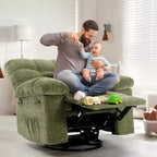 Fauteuil inclinable pivotant et coulissant – Rotation à 360°, bascule à 30°, inclinaison à 135°, chenille et châssis en acier