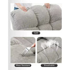 Fauteuil inclinable pivotant et coulissant – Rotation à 360°, bascule à 30°, inclinaison à 135°, chenille et châssis en acier