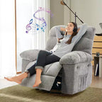Fauteuil inclinable pivotant et coulissant – Rotation à 360°, bascule à 30°, inclinaison à 135°, chenille et châssis en acier