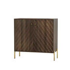 Buffet Mid-Century Moderne avec Armoire de Rangement pour Salon et Cuisine – Marron