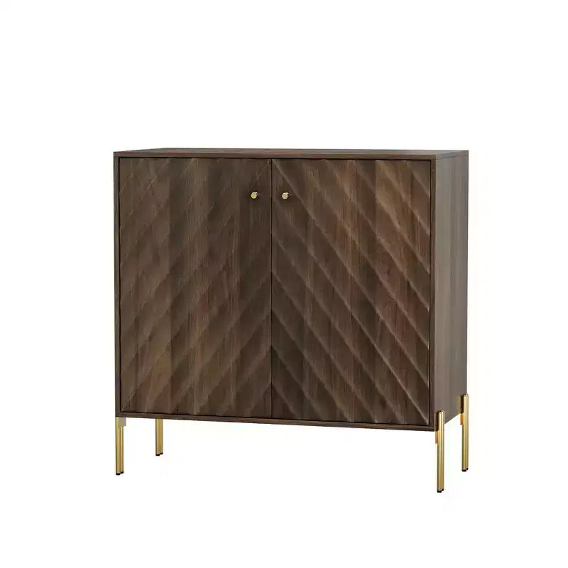 Buffet Mid-Century Moderne avec Armoire de Rangement pour Salon et Cuisine – Marron
