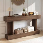Console Vintage de 63 pouces – Table d'entrée longue derrière canapé