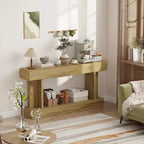 Console Vintage de 63 pouces – Table d'entrée longue derrière canapé