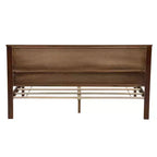 Lit Queen Pinewood style ferme avec banc de rangement et 2 grands tiroirs