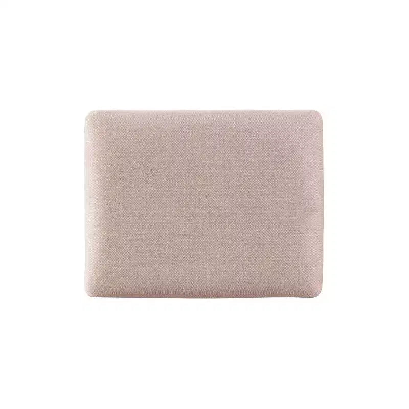 Coiffeuse traditionnelle en noyer avec miroir escamotable, 2 tiroirs et tabouret rembourré crème