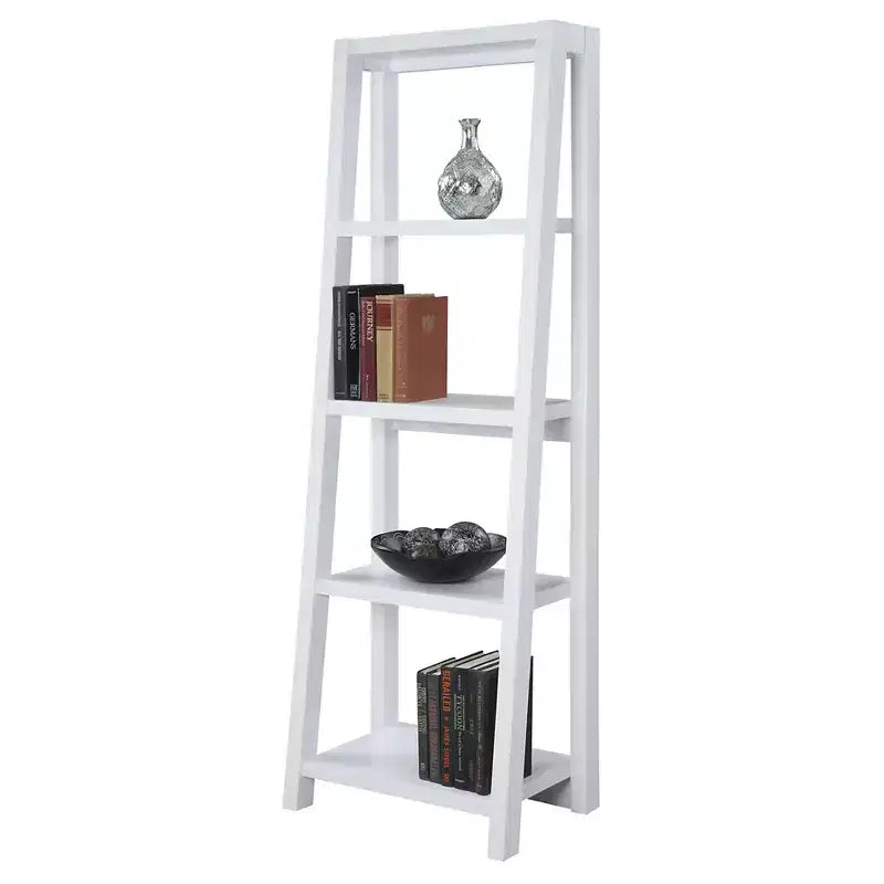 Étagère blanche de 160 cm – Unité de rangement ouverte pour le salon ou le bureau