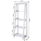 Étagère blanche de 160 cm – Unité de rangement ouverte pour le salon ou le bureau