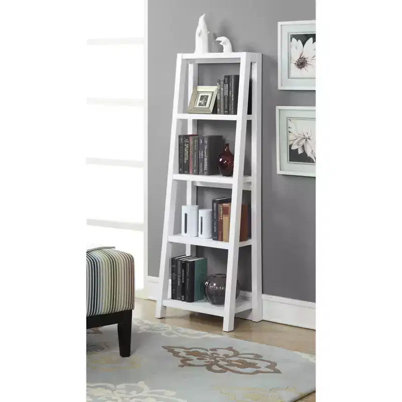 Étagère blanche de 160 cm – Unité de rangement ouverte pour le salon ou le bureau