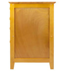 Classeur vertical à 4 tiroirs brun miel – Rangement pour bureau à domicile, compatible avec bureau en L