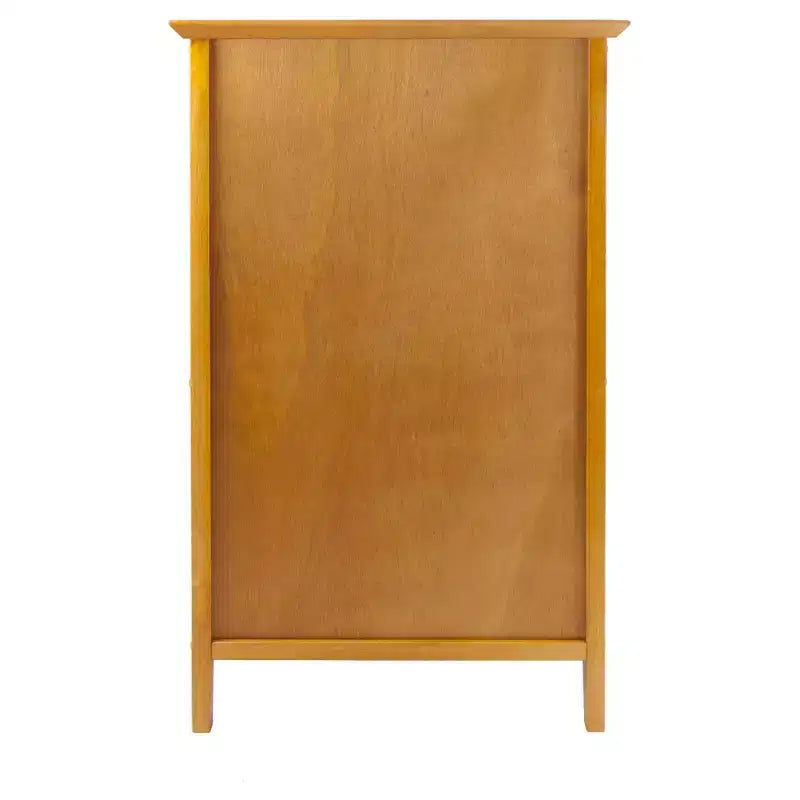 Classeur vertical à 4 tiroirs brun miel – Rangement pour bureau à domicile, compatible avec bureau en L