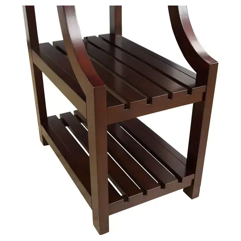 Table d'appoint avec ports USB et étagères – 2 niveaux, rangement avec prise électrique